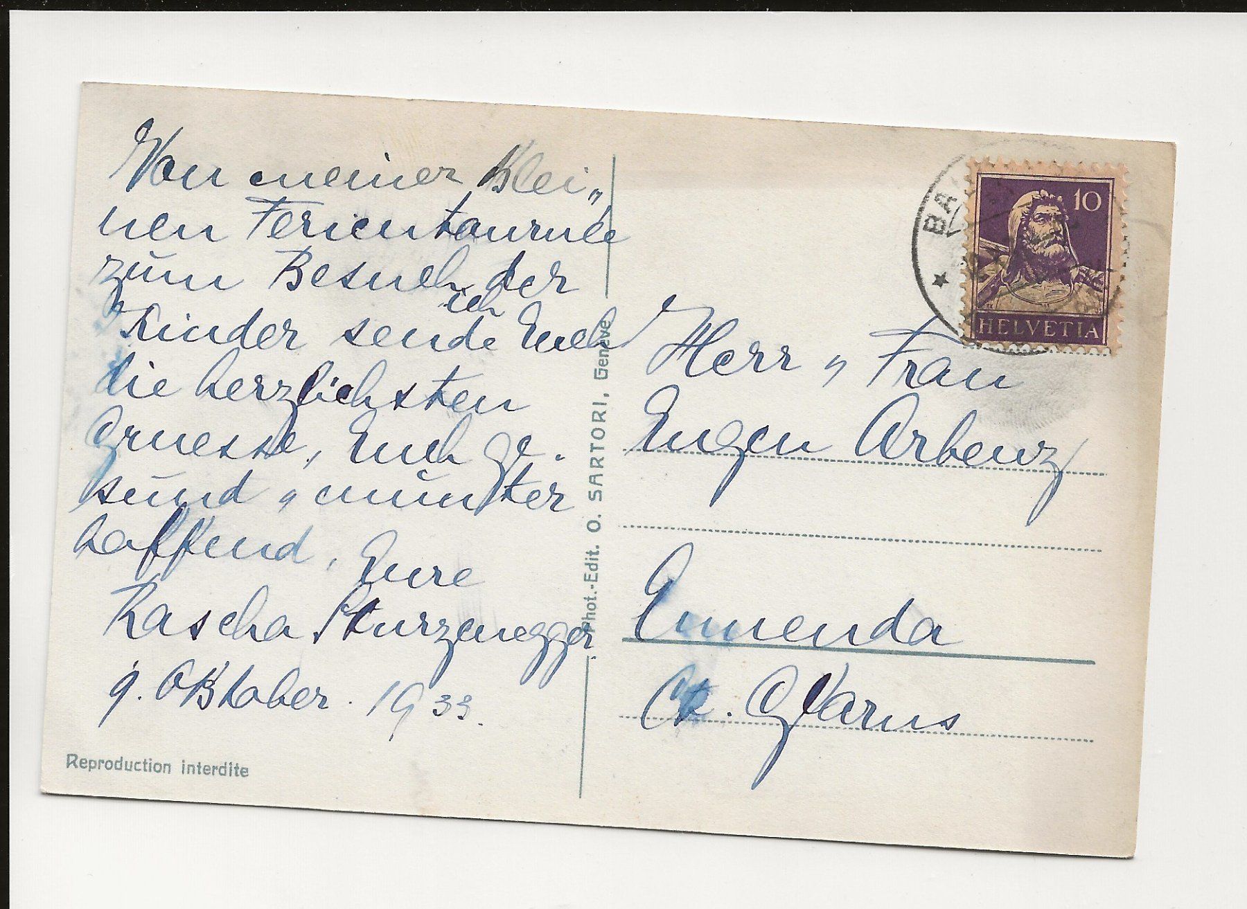 Cartoline postali: AK 1933 Vevey, Les Quais – Usato da Greifensee venduto da 315WDO 1