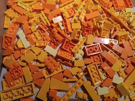 LEGO 180 gelbe und orange Teile -A74