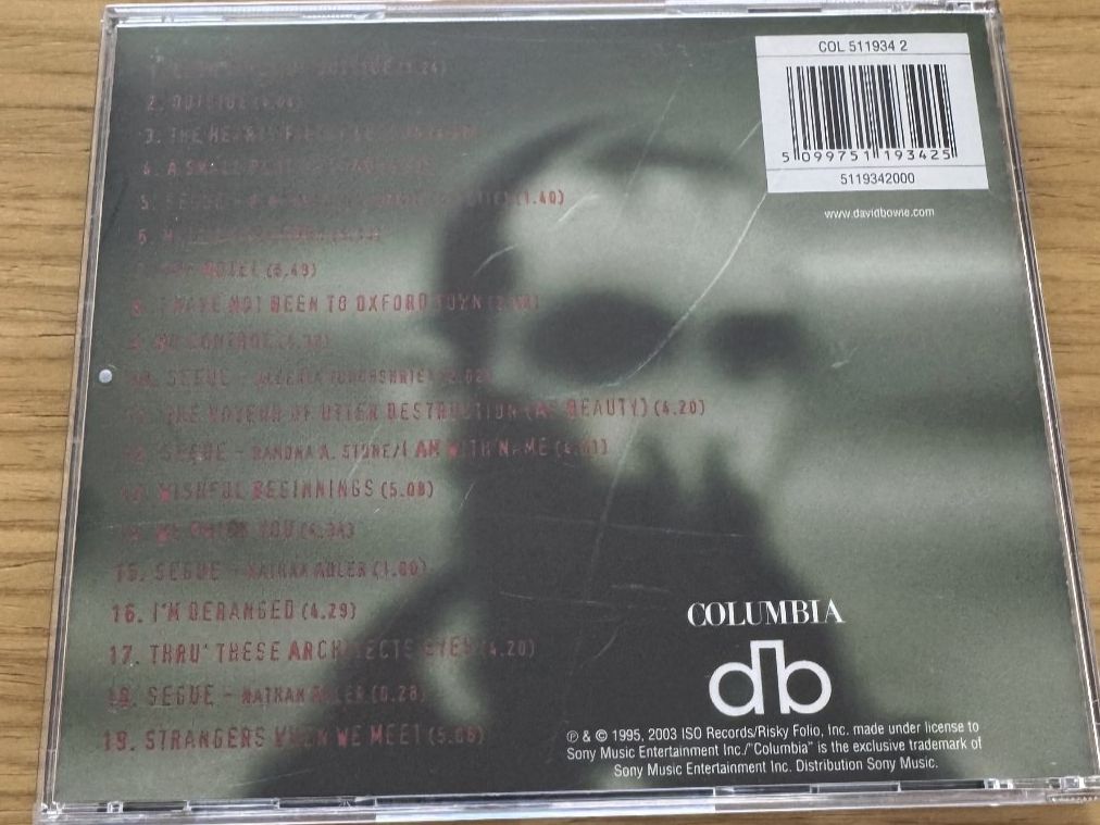 CD: David Bowie – 1. Outside – Usato da Fällanden venduto da Escheli 1
