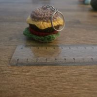 Amigurumi Häkel - Hamburger Schlüsselanhänger