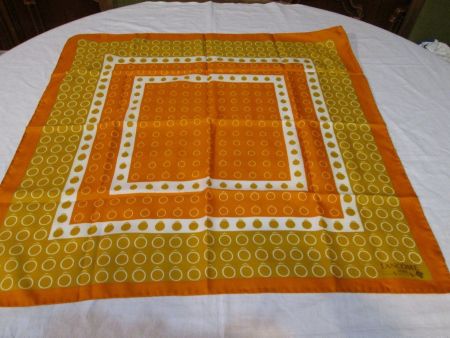 Foulard vintage Lancôme Paris 100% polyester