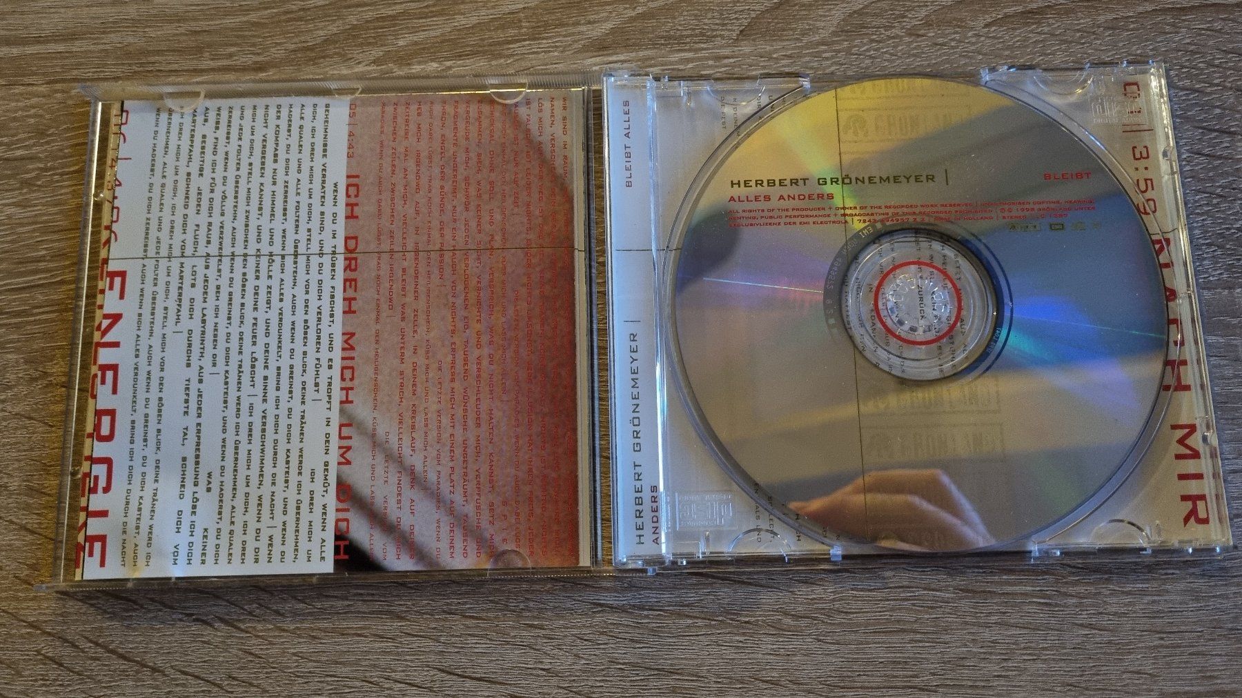 CDs: Herbert Grönemeyer - Bleibt Alles Anders – Gebraucht aus Hagenbuch ZH von lecterr55 1