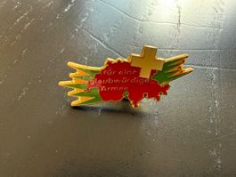 Schweizer Armee Pin/Anstecker "für eine glaubwürdige Armee"