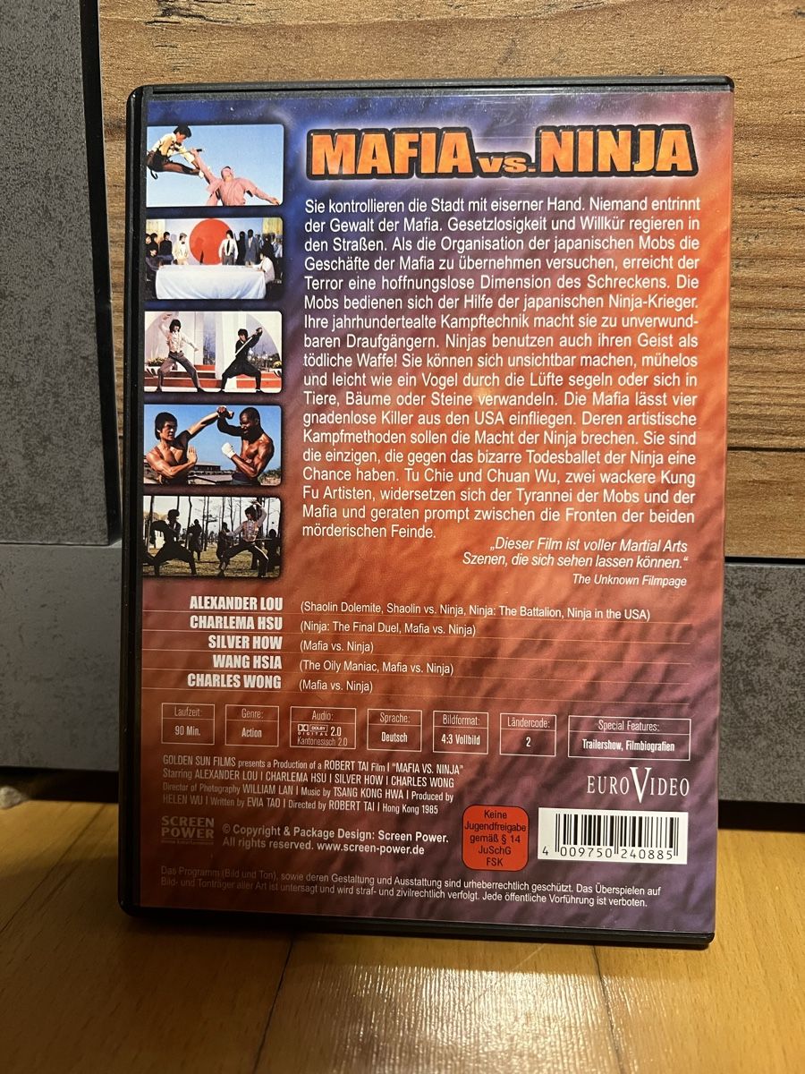 Tutti i DVDs: Mafia vs Ninja – Usato da Aadorf venduto da Schwarzschlumpf1972 1