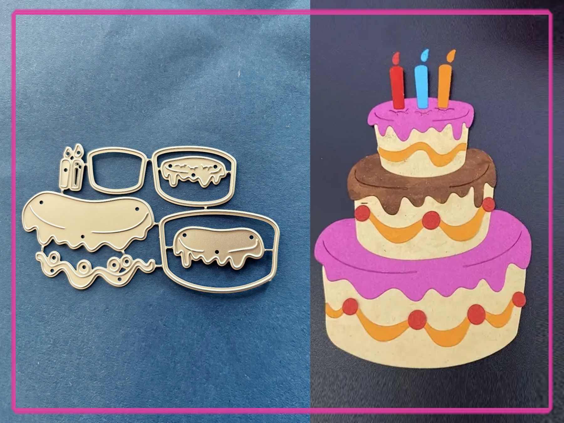Schablonen: Torte mit Kerzen Geburtstag - Stanzschablone – Neu und originalverpackt aus Frenkendorf von jazzplatten