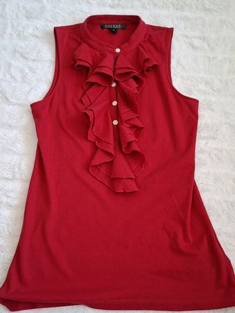 Haut Lauren Ralph Lauren rouge bordeaux taille XS été 