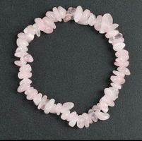 Armband aus Rosenquarz , one Size (mit Gummi)