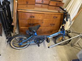 Klapprad QB Sports blau mit Gepäckträger gebraucht