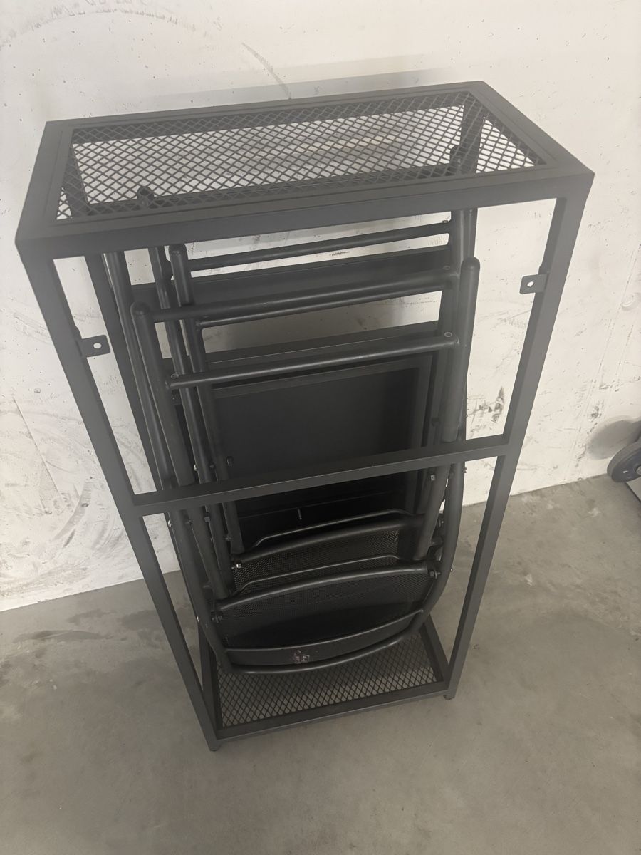 Set di tavolo e panche: Balkontisch klappbar mit 2.Stühle – Usato da Zug venduto da Biki72 2