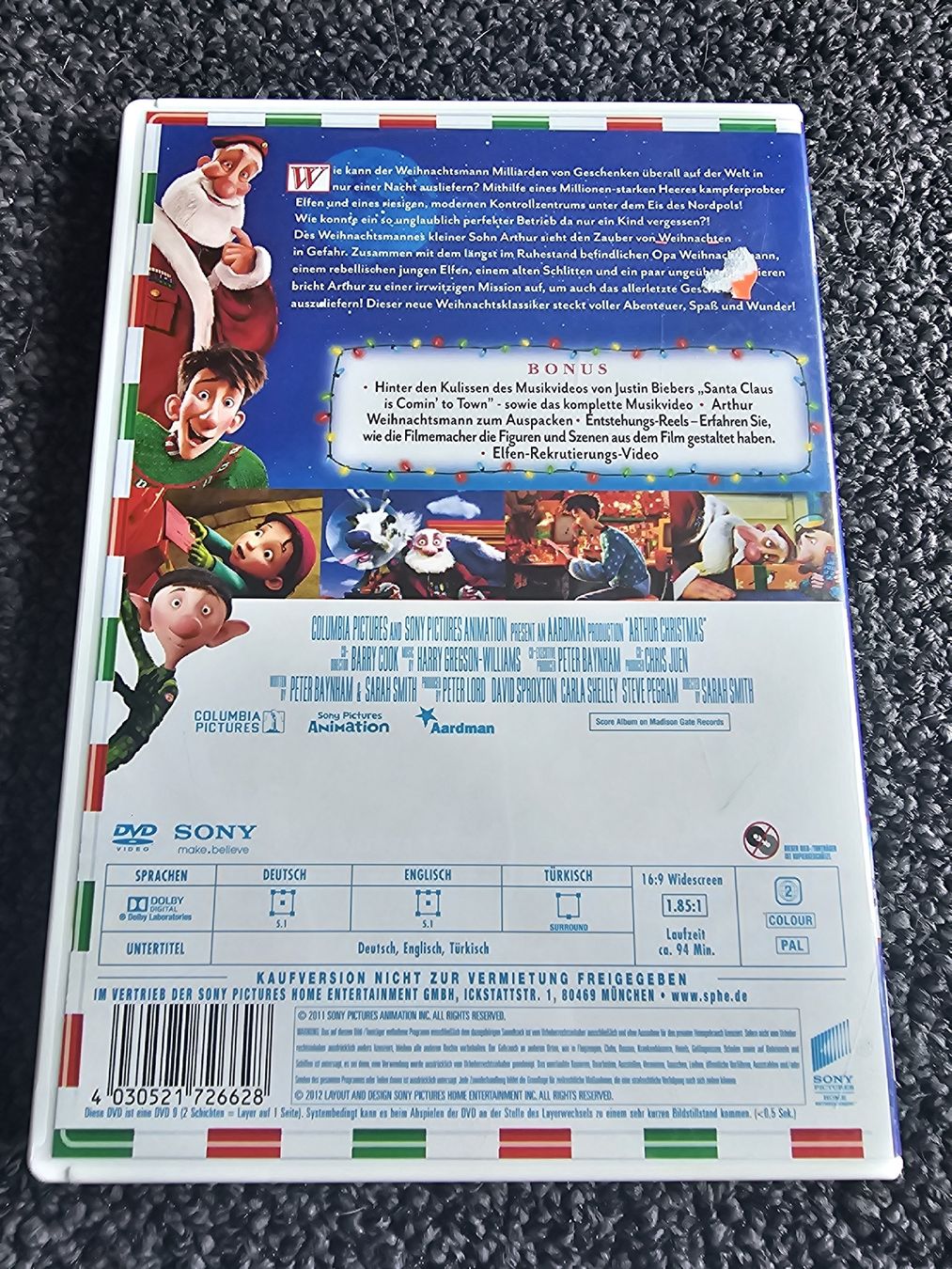 Tutti i DVDs: Arthur Weihnachtsmann (22428) – Usato da Ruswil venduto da jan_bxl5 1