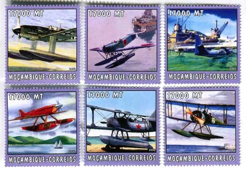 Tous les timbres: Briefmarken "Flugzeuge". Mosambik – Neuf avec emballage d'origine à Basel par Butsch5