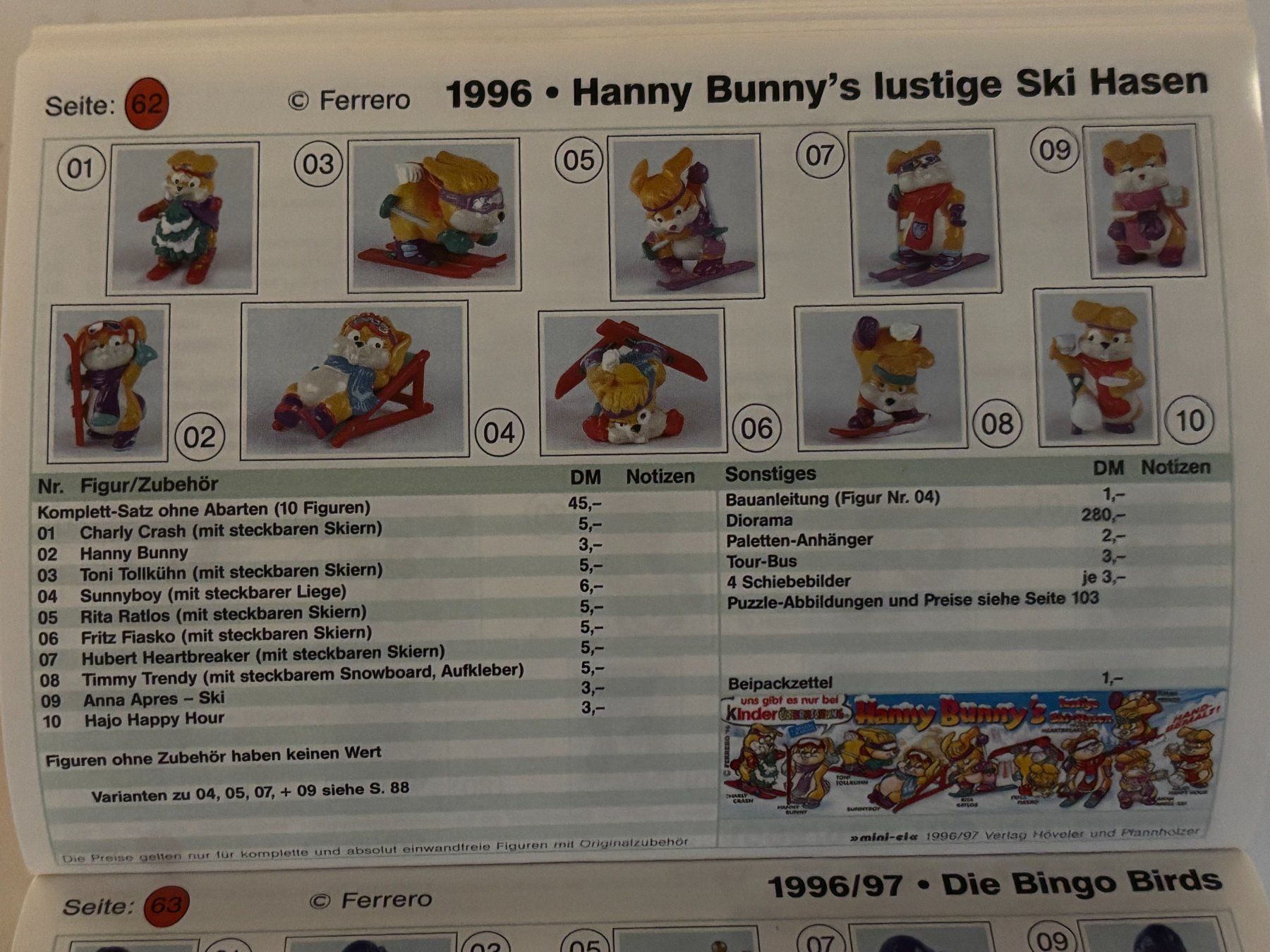 Giocattoli: SERIE COMPLETE KINDER SURPRISE FERRERO 1996 – Nuovo e nell'imballaggio originale da Grand-Lancy venduto da Kimplay 8