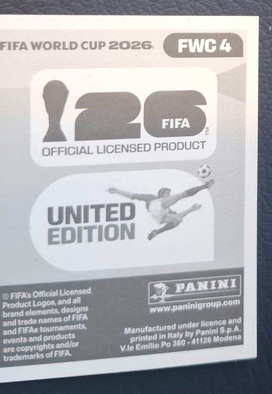 Panini Sammelbilder & Trading cards: WM 2026 Paninibild Nr. FWC4. – Neu (gemäss Beschreibung) aus Rotkreuz von keerthdi 1