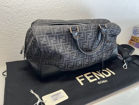 FENDI – Sac de voyage Medium FF Jacquard – Neuf