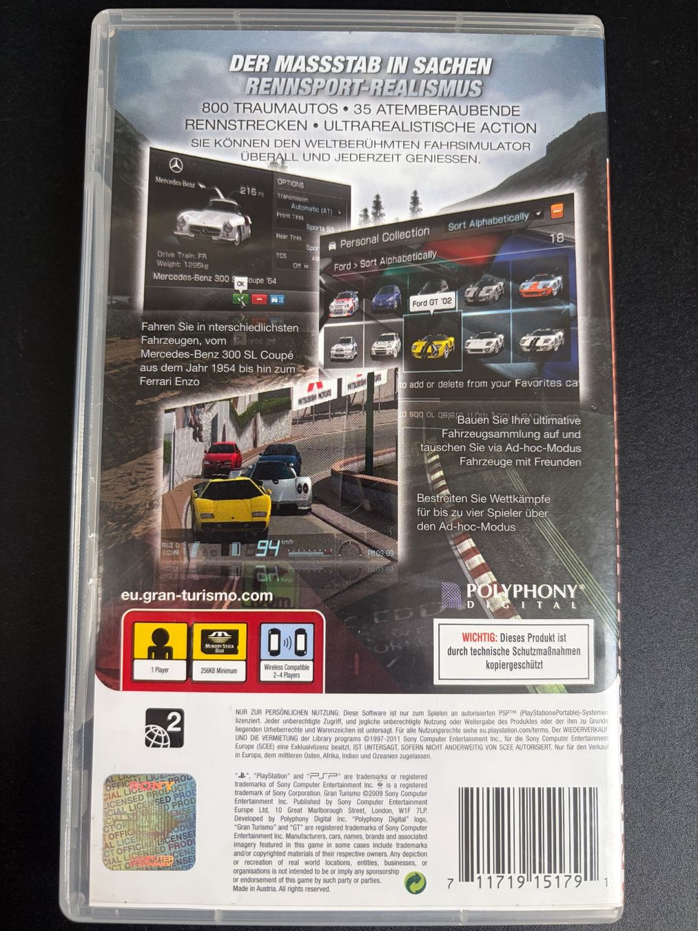 Sony Spiele: Gran Turismo PSP - Top Zustand – Gebraucht aus Seuzach von Dane.l.1 2