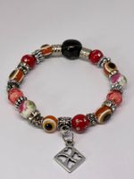 Handgefertigtes Boho-Armband, Warm Colours