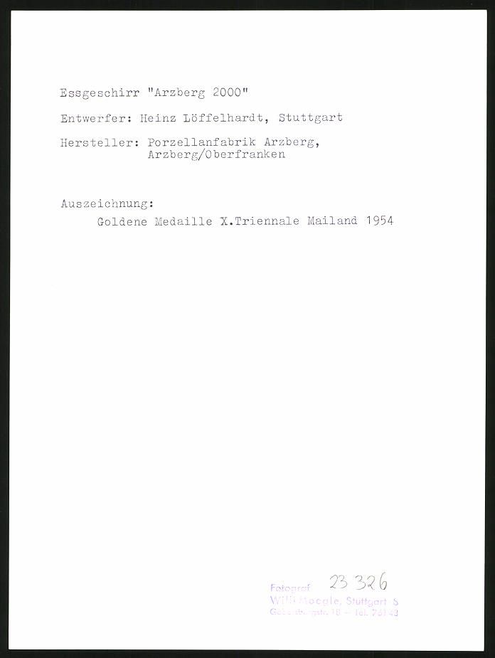 Fotografie & Manifesti: Fotografie Willi Moegle, Stuttgart, Essg – Usato da Berlin venduto da bartko-reher 1