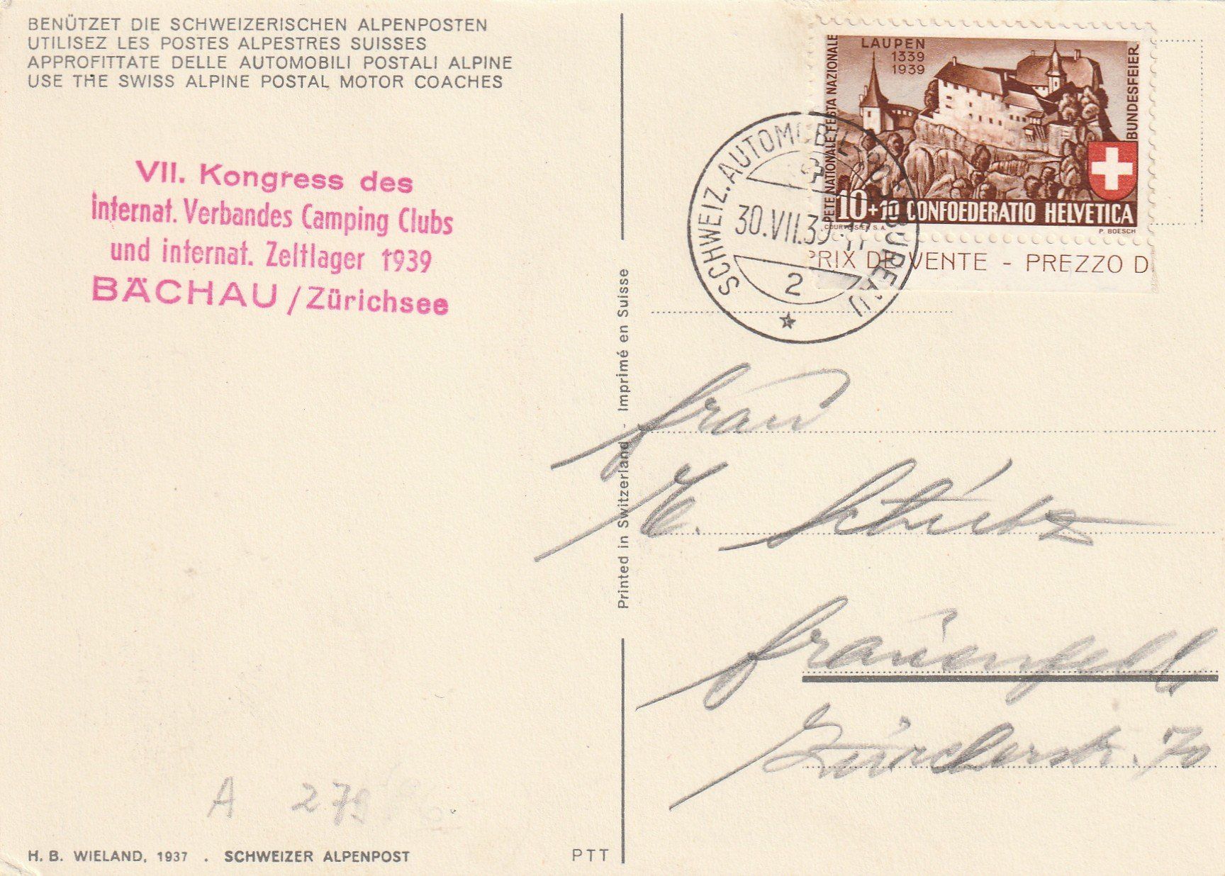 Cartes postales: Alpenpost Postauto – D'occasion à Rorschacherberg par fratovi2 1