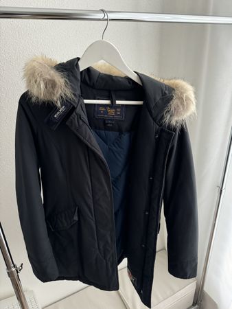 John Rich & Bros. Winterjacke Echtpelz Gr. S schwarz