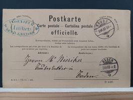 AG, No.4337, 1883 ,Brugg , Baden