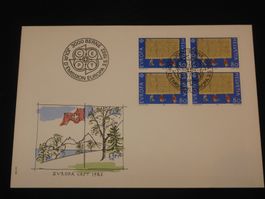 Werbemarken Europa FDC 1982 Nr. 671 4-Block