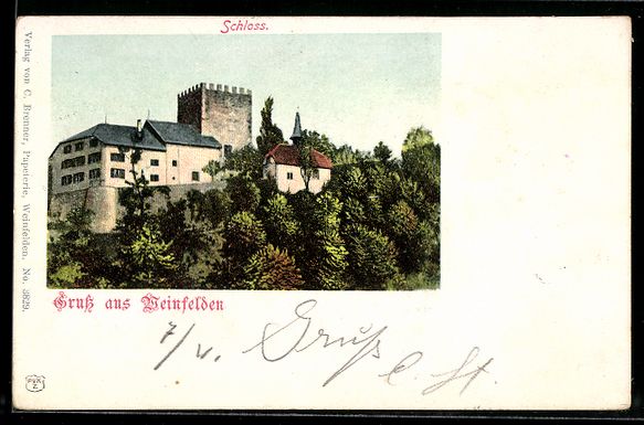 Cartes postales: AK Weinfelden, Schloss – D'occasion à Berlin par bartko-reher