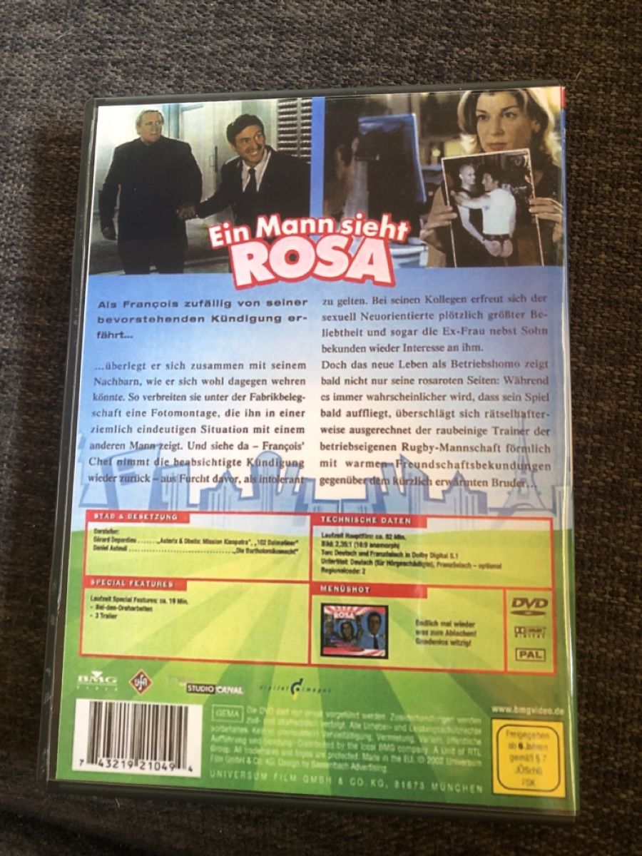 Tous les DVDs: DVD, EIN MANN SIEHT ROSA – D'occasion à Balsthal par Katzenfan99 1
