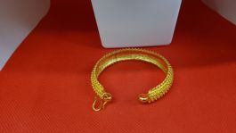 Armband vergoldet mit Blumenmuster Defekt