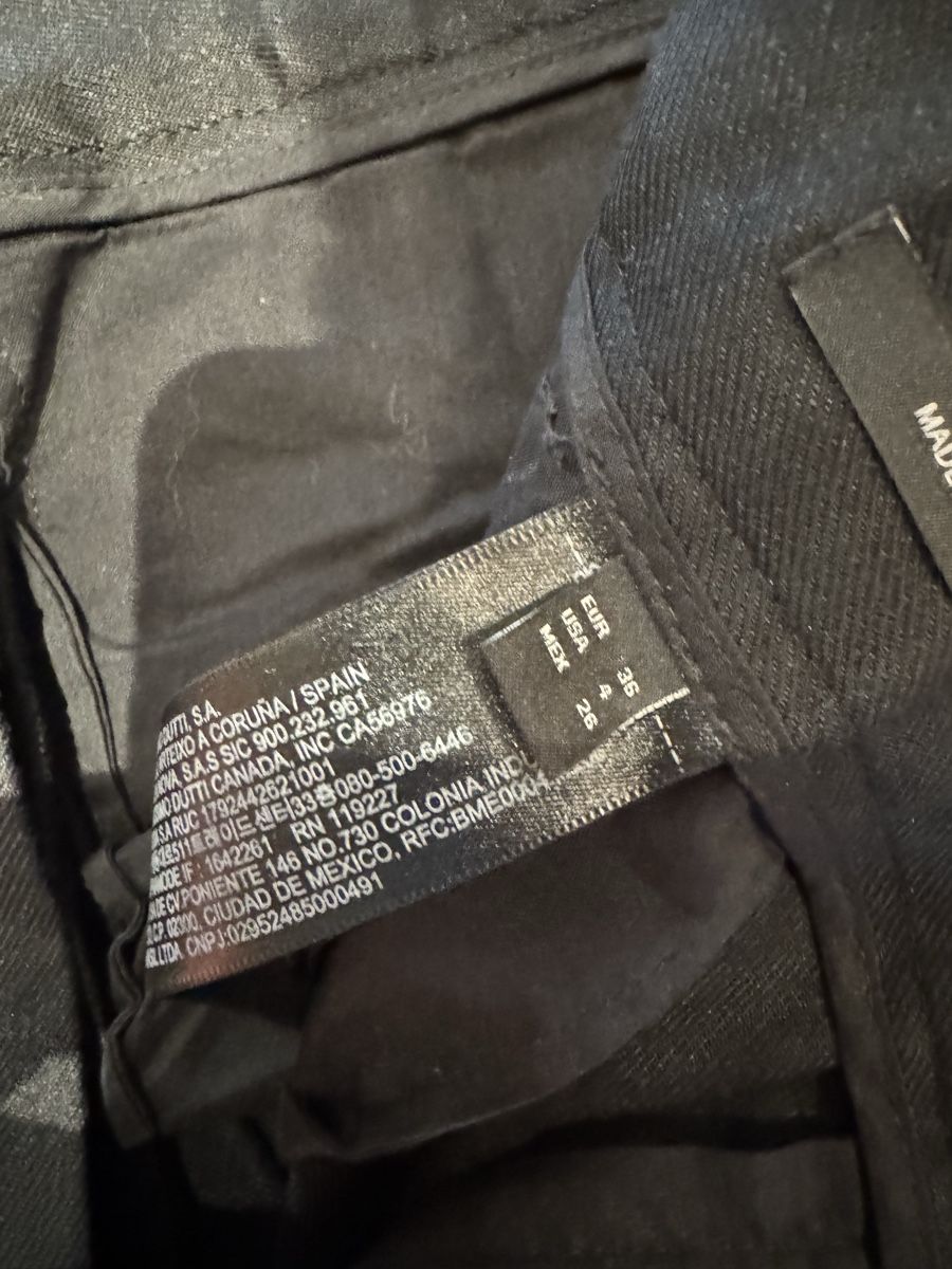 Massimo Dutti Pantaloni: Massimo dutti linen black straight pants size 36 – Usato da Zürich venduto da gva_r9gs 3