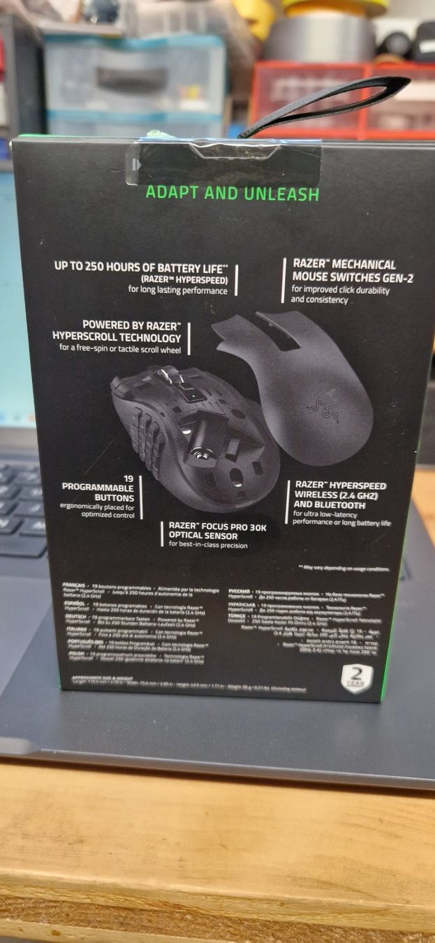 Razer Mouse: Razer Naga V2 HyperSpeed Maus ab 1.- – Nuovo e nell'imballaggio originale da Widen venduto da Haus_Morgenstern 6