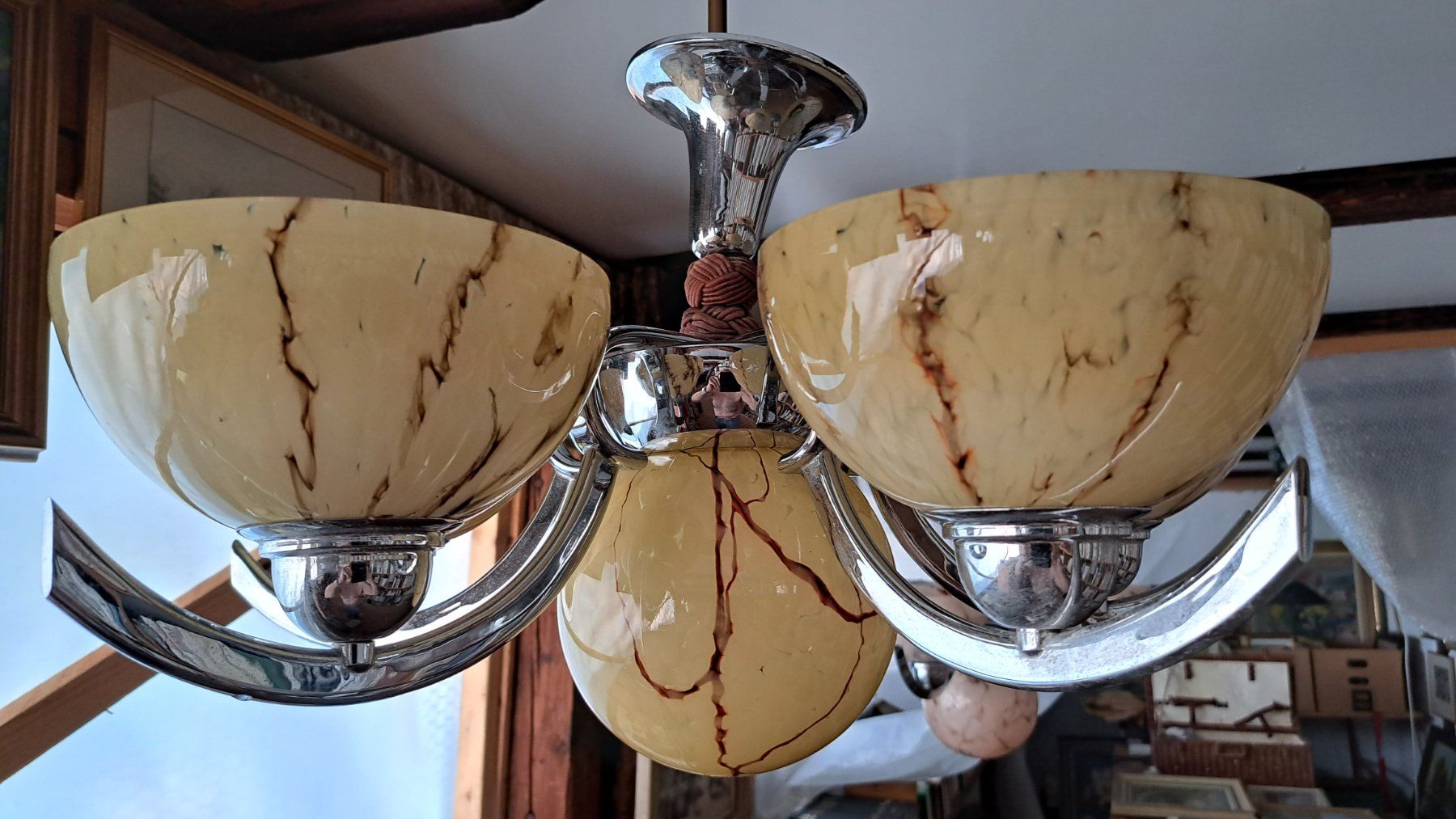 Lampadari & plafoniere: Kronleuchter  alt 4-armig  ca.1940 – Usato da Solothurn venduto da Bepposol