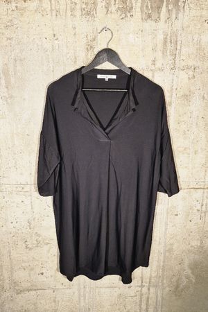 schwarzes Kleid / Tunika 42 Viskose – Lockerer Schnitt  Top
