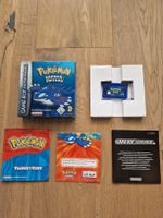 Pokémon Saphir Edition Game Boy Advance OVP CIB Deutsch Gut