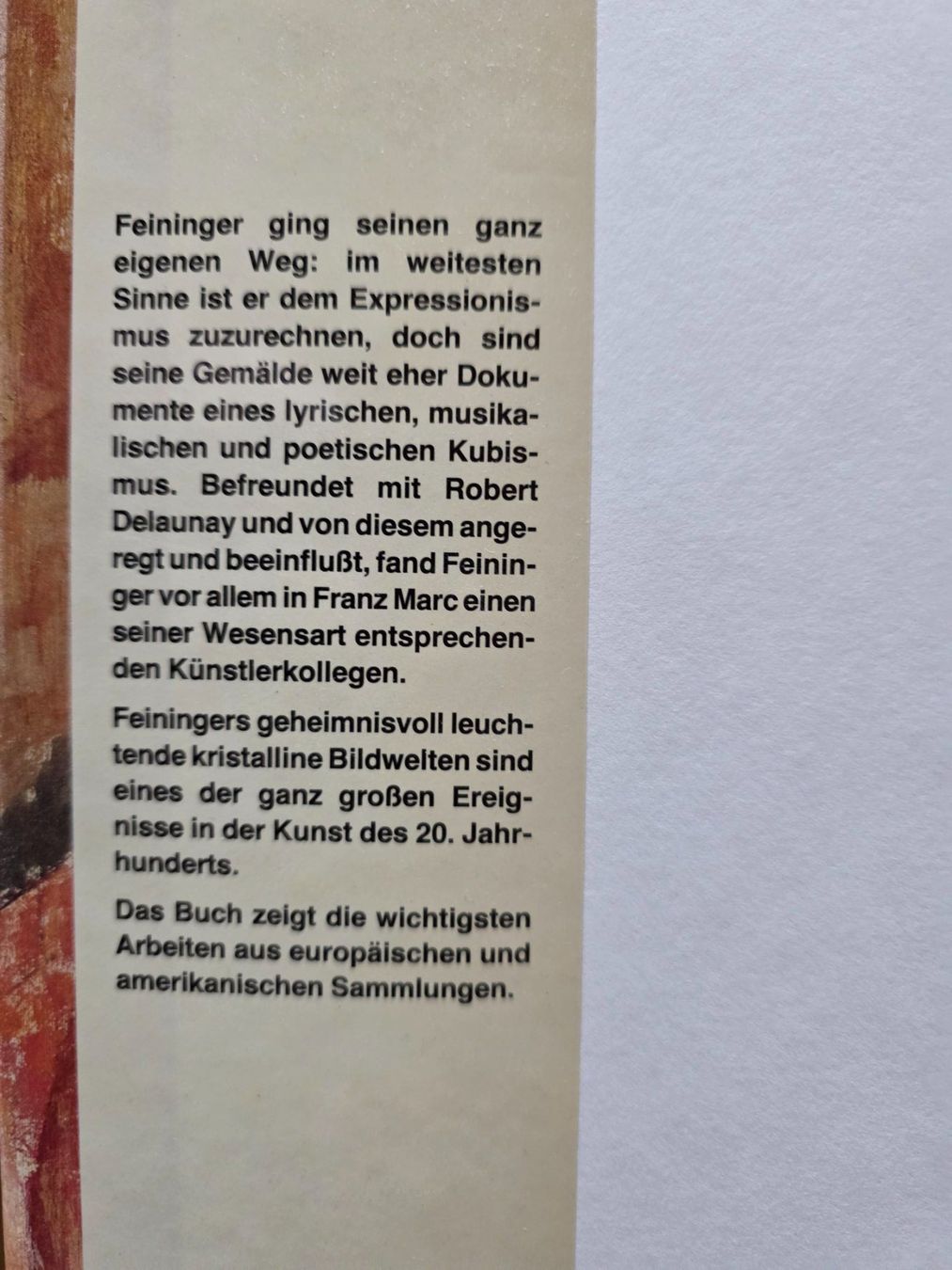 Bücher: Lyonel Feininger - Berghaus Verlag 1988 – Gebraucht aus Walterswil BE von Lonitti 8