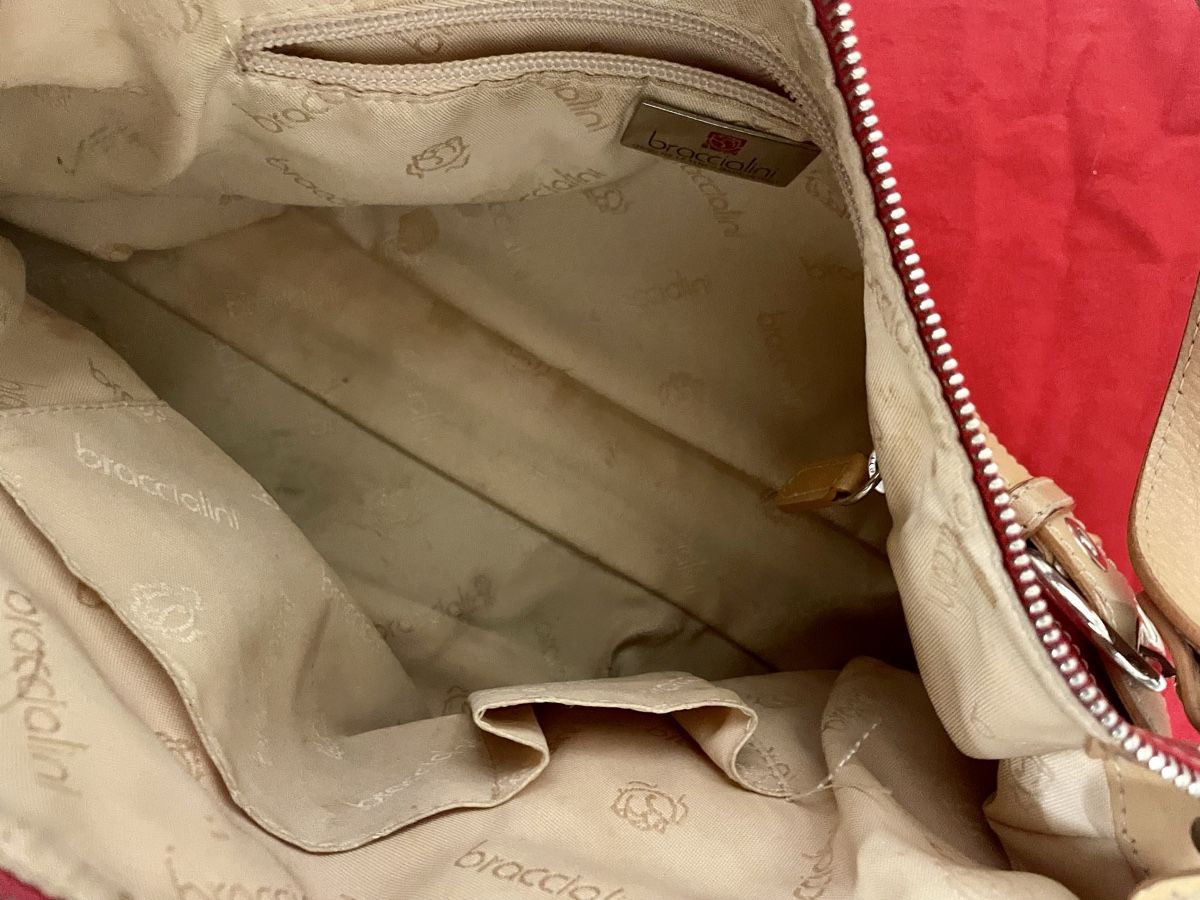 Braccialini Taschen für Damen: BRACCIALINI Rote Handtasche mit Autoprägung – Gebraucht aus Urdorf von Anassor 6