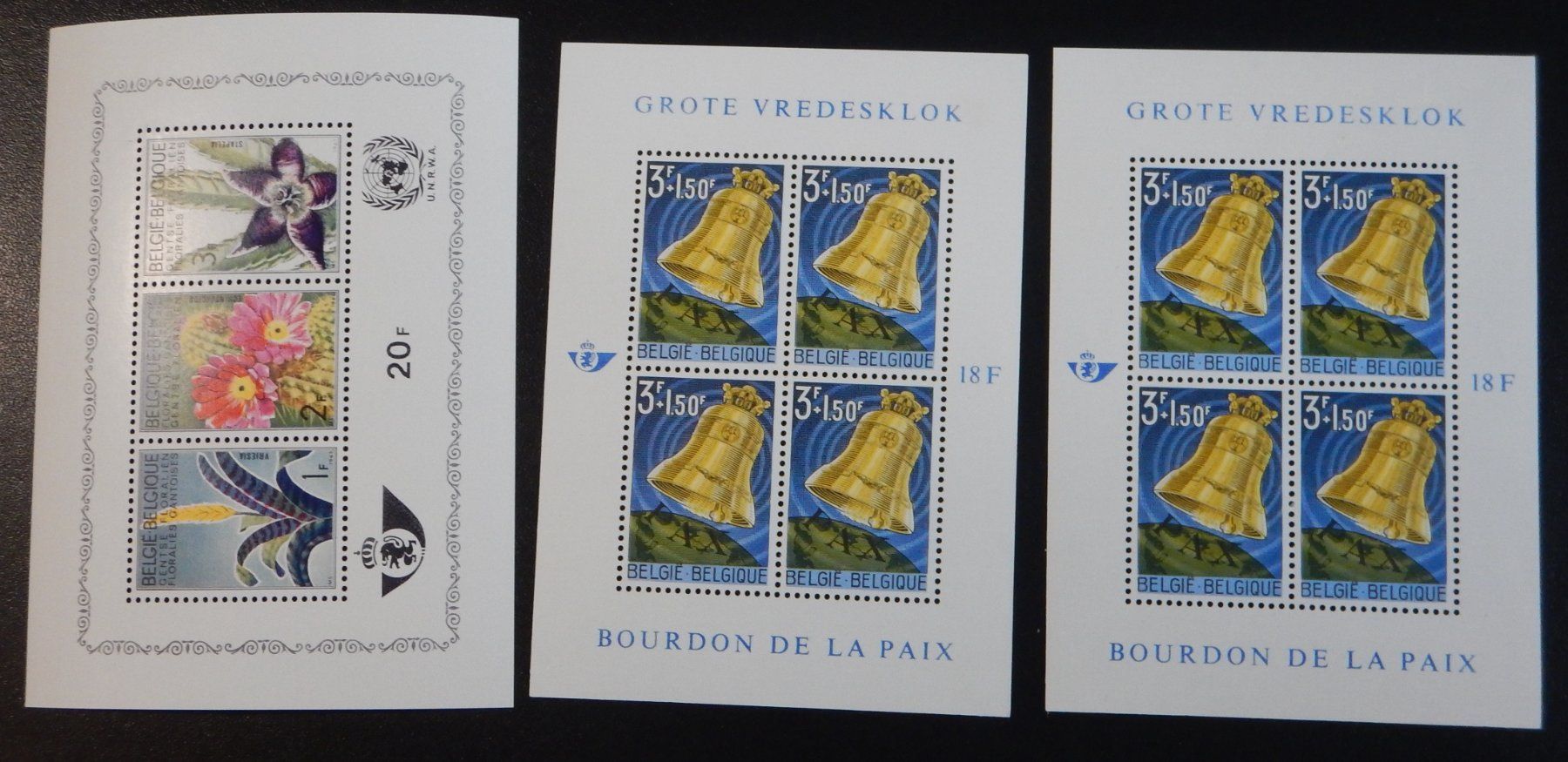 Alle Briefmarken: Belgien Kat. 3 Blöcke ** – Gebraucht aus Zürich von Muehlekauf