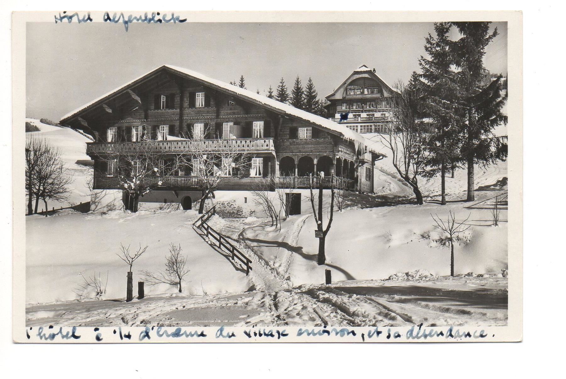 Cartoline postali: GSTAAD Hotel Alpenblick – Usato da Jona venduto da philajona