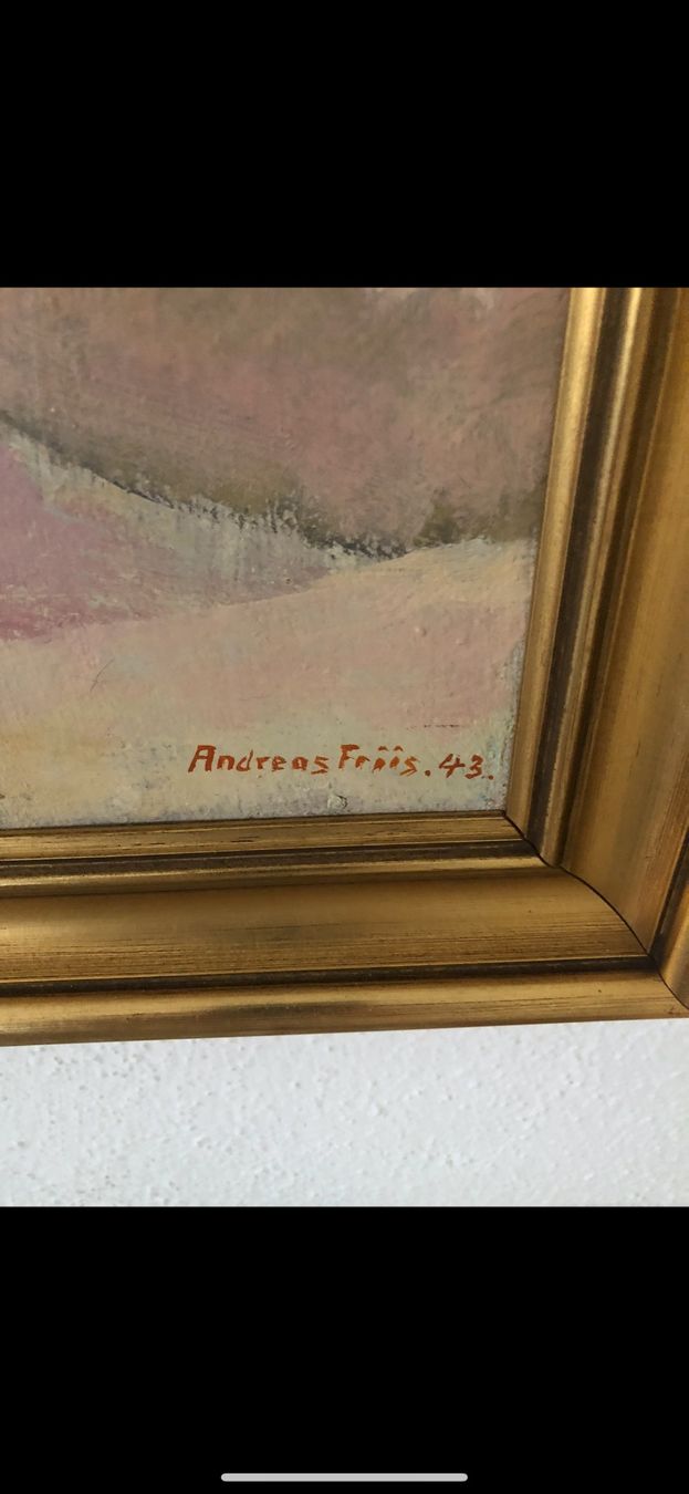 Gemälde: Gemalde Andreas Friis 1943 Dänemark – Gebraucht aus Zürich von Razinava 1