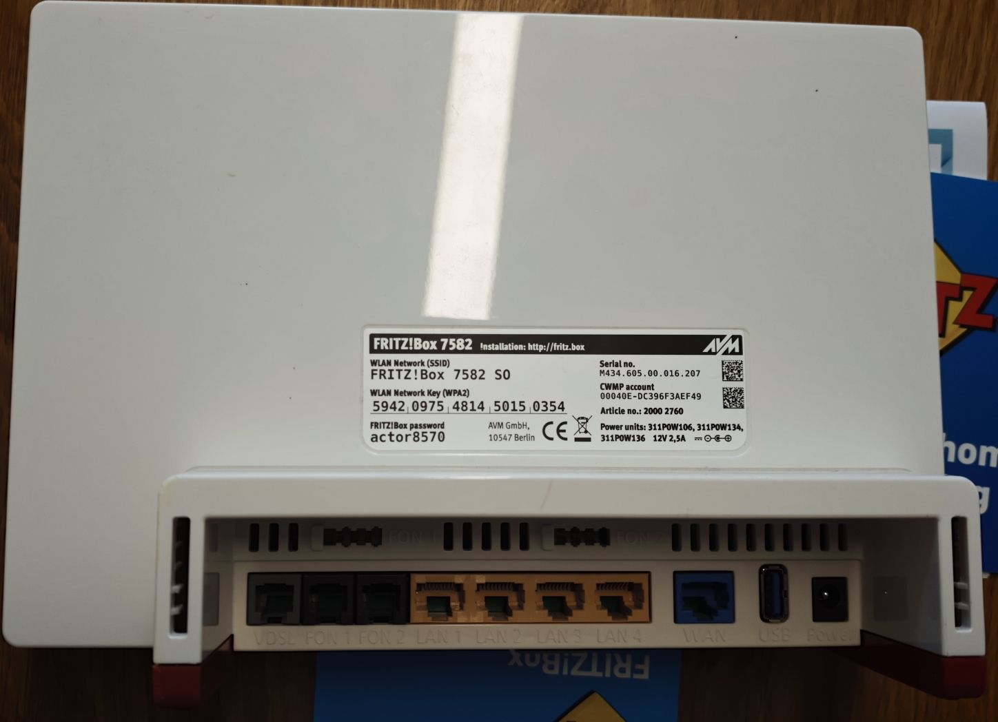 Avm Modems & Router: AVM FRITZ!Box 7582 SO Router WLAN – Gebraucht aus Bischofszell von Hmatthias