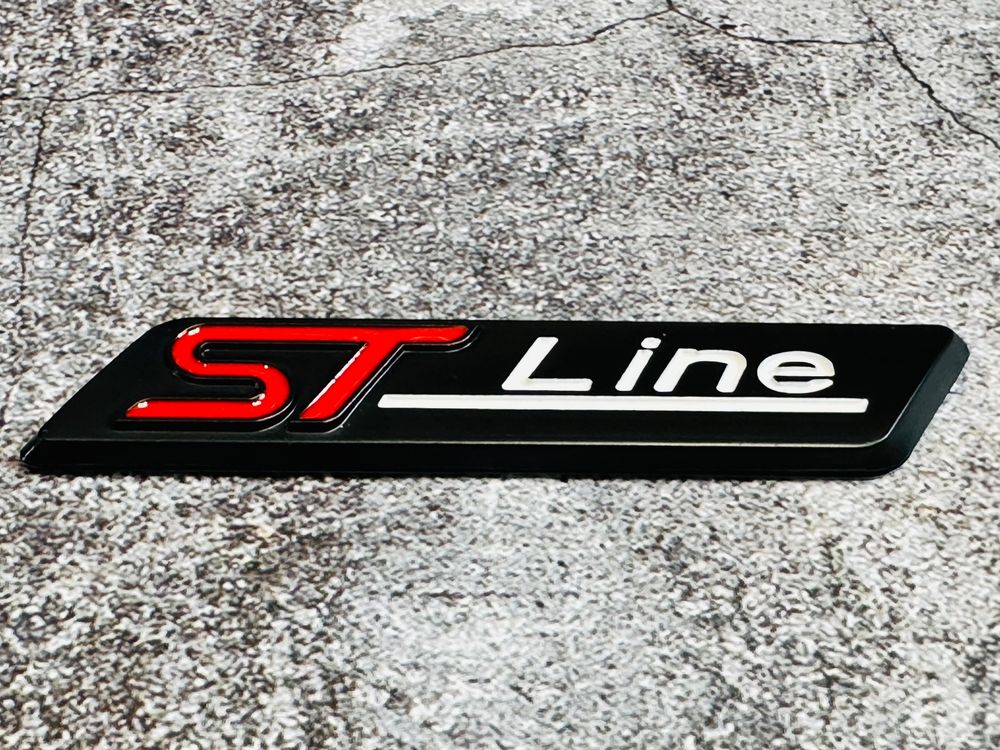 Ford ST Line Emblem, Schriftzug, Logo in Schwarz Neu