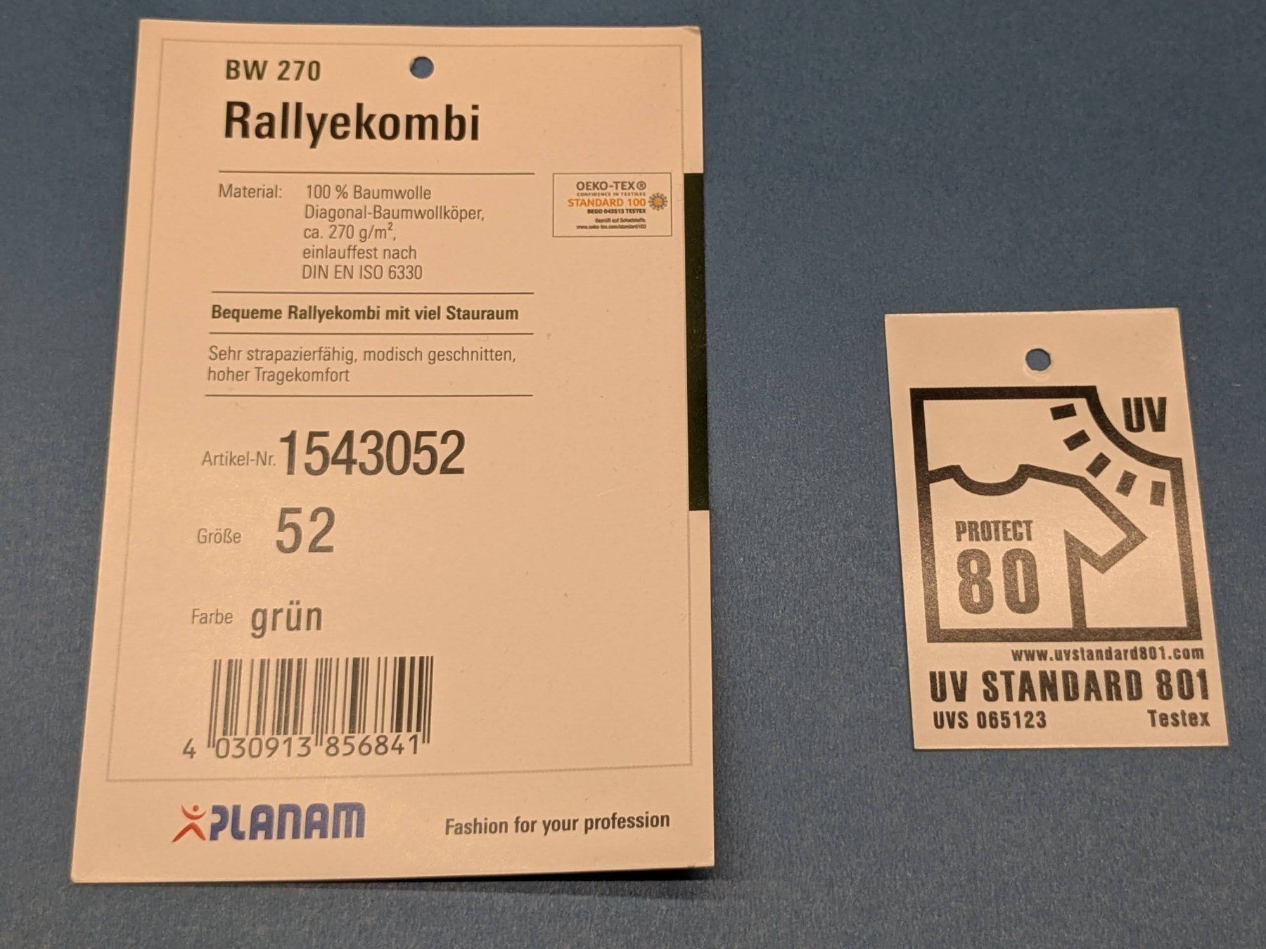 Tute: Planam Combinaison 100% Baumwolle Gr.52 – Usato da Bern venduto da F_M_A 3