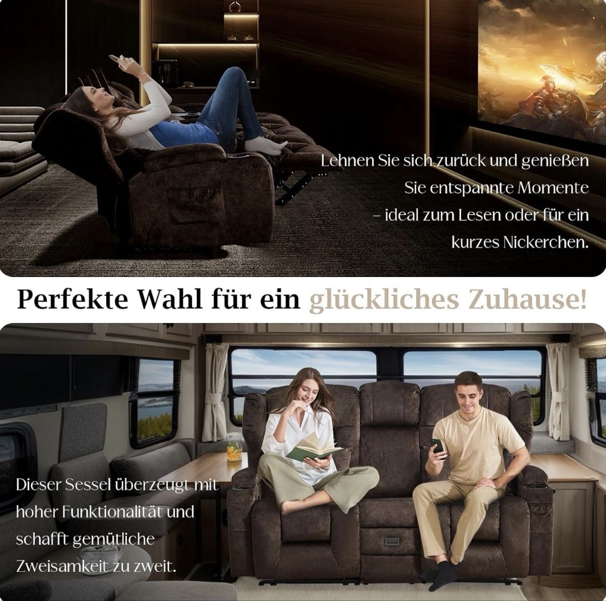 Fauteuils: Relaxsessel mit Liegefunktion, Heimkino – Neuf (Voir description) à Sommeri par Missys 8