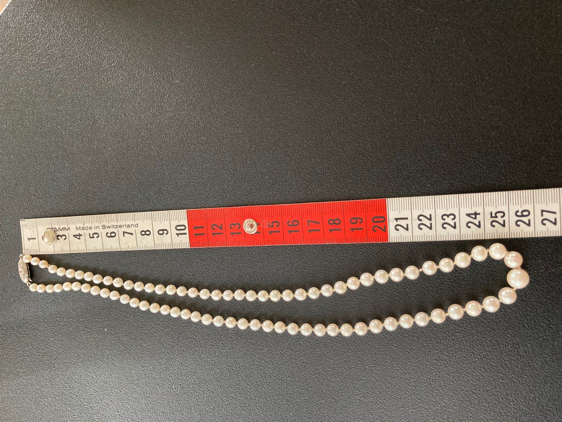 Catenine: Perlenkette  Süsswasserperlen Verschluss Silber 800 – Usato da Subingen venduto da ArtBead 7