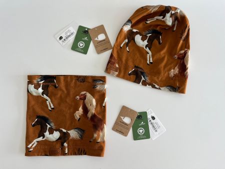 WALKIDDY Set Mütze und Schlauch, Pferde