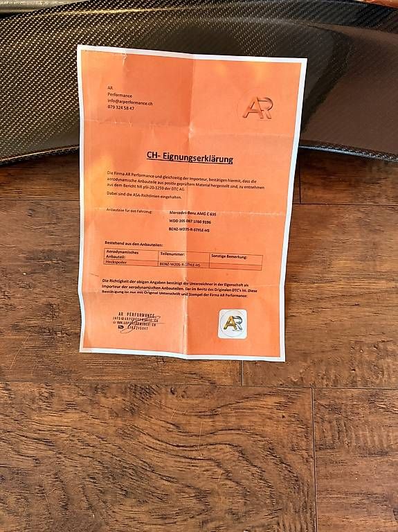 Sonstiges Fahrzeugzubehör: Mercedes Heckspoiler  – Gebraucht aus Amriswil von ton_w2qk 2
