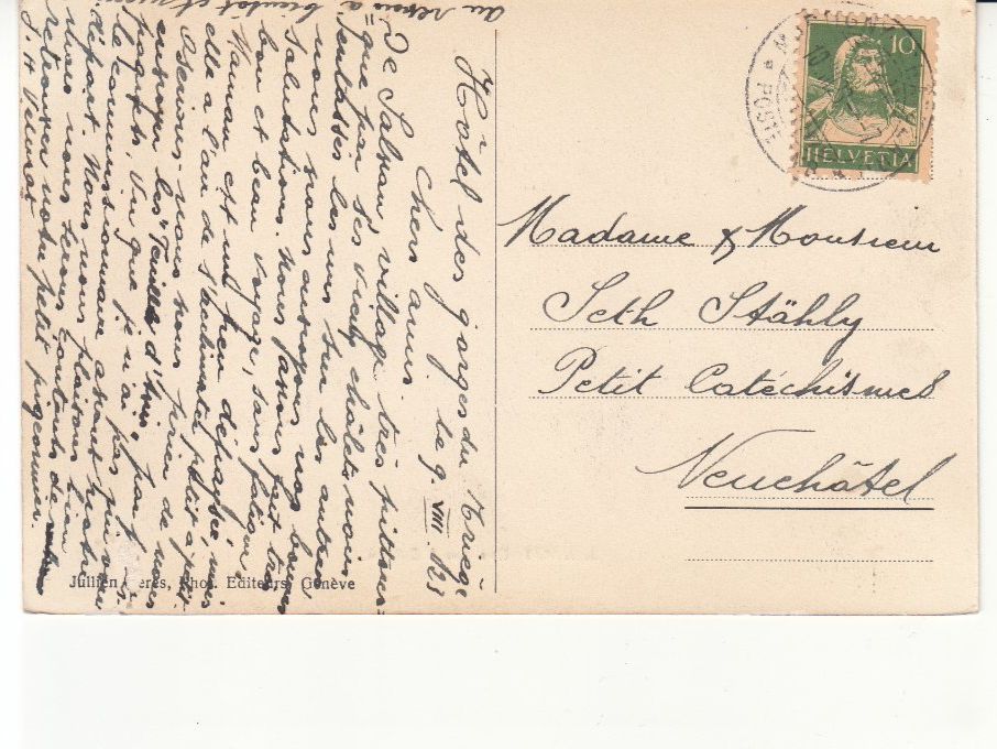 Ansichtskarten: Salvan 1923 – Gebraucht aus Bürglen TG von StampGraf 1