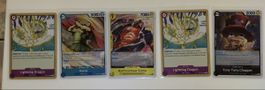 6x One Piece Karten OP15 Rare