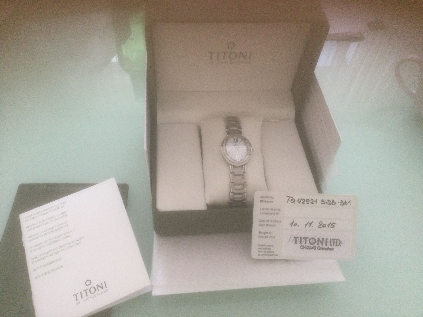 Titoni Orologi: Titoni Damen Uhr Neu – Nuovo e nell'imballaggio originale da Dulliken venduto da Lindt.1845 2
