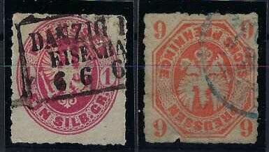Tous les timbres: Preussen 1861 Adler in einem Oval, saubere Werte gest. – D'occasion à Hitzkirch par walti1959 2