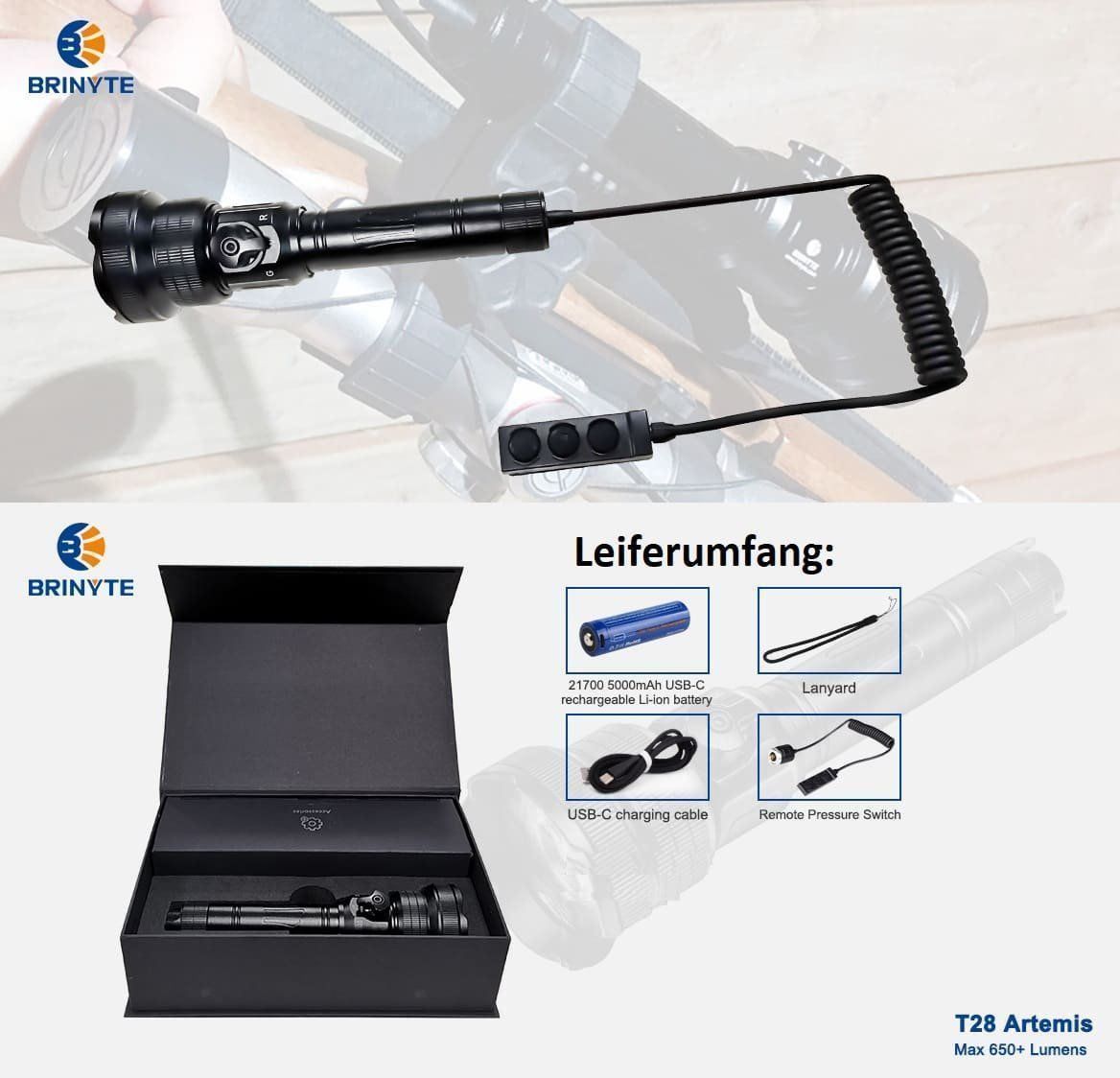Lampade: fokussierbare Jagdlampe mit 3 Farben – Nuovo e nell'imballaggio originale da grosswangen venduto da Poliniman0 4